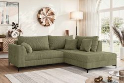 GOODproduct Ecksofa »LEEVKE Design-Sofa mit Ottomane rechts/links bestellbar, Breite 232 cm« in vielen modernen Farben erhältlich, belastbar bis 480 kg