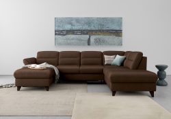 sit&more Wohnlandschaft »Mellum«, inklusive Federkern, wahlweise mit Bettfunktion, Stauraum und Armteilfunktion
