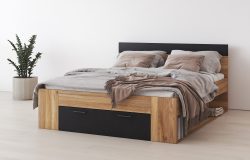 INOSIGN Bettgestell »Faweza, Breite 160 bzw. 180 cm, Stauraumbett«, Funktionsbett Schublade mit extra viel Stauraum