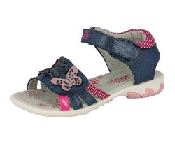 Lico Sandalen LINDSEY V mit Glitzer in metallic blau in Gr. 28