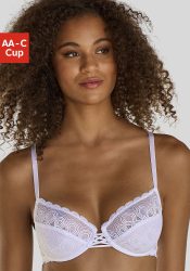 LASCANA Bügel-BH, mit dezent transparenter Spitze, Dessous