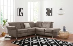 sit&more Ecksofa, inklusive Federkern, wahlweise mit Kopfteilverstellung, Bettfunktion und Stauraum