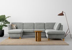 Home affaire Wohnlandschaft »Trelleborg«, wahlweise mit Bettfunktion und Bettkasten, inkl. Federkern-Polsterung