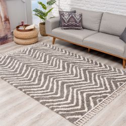 Carpet City Hochflor-Teppich »Pulpy 531«, rechteckig, 30 mm Höhe, mit Fransen, Wohnzimmer