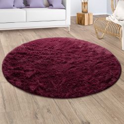 Paco Home Hochflor-Teppich »Silky 591«, rund, 33 mm Höhe, Uni Farben, besonders weich und kuschelig, ideal im Wohnzimmer & Schlafzimmer