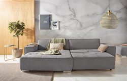 INOSIGN Ecksofa »Sapporo«, wahlweise Bettfunktion oder Sitztiefenverstellung, Federkern