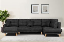Home affaire Wohnlandschaft »Triplo«, mit Steppung, auch mit Bettfunktion und Bettkasten, incl. 3 Zierkissen