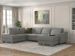 sit&more Wohnlandschaft »Durness«, mit Federkern und hochwertigen Edelstahlfüssen, wahlweise mit Kopfteilverstellung, optional mit Bettfunktion und Stauraum