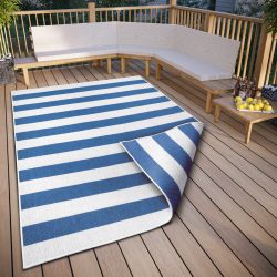 andas Teppich »Alan«, rechteckig, 5 mm Höhe, In- und Outdoor geeignet, Wendeteppich, Wohnzimmer