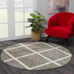 Sanat Hochflor-Teppich »Madrid«, rund, 30 mm Höhe, Wohnzimmer, Langflor, Shaggy Teppich