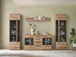 INOSIGN Wohnwand »Cantara«, (Set), enthält zwei Vitrinen, ein Sideboard und ein Wandboard