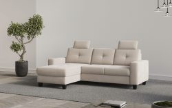 Places of Style Ecksofa »Varese«, wahlweise mit Bettfunktion und Bettkasten