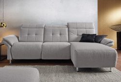 Places of Style Ecksofa »Manhattan«, 2 Sitze mit elektrischer Relaxfunktion, verstellbare Armlehnen