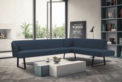 exxpo - sofa fashion Eckbank »Americano«, mit Keder und Metallfüssen, Bezug in verschiedenen Qualitäten, Frei im Raum stellbar