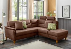 Home affaire Ecksofa »Palmera«, Federkern, wahlweise mit Bettfunktion und mit/ohne Stauraum