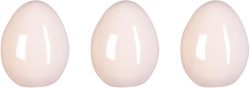 Creativ home Osterei »PEARL EFCT«, (Set, 3 St.), Frühjahrsdeko aus Keramik, mit glänzender Oberfläche
