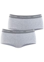 Copenhagen Studios Panty »mit softem Logobund« 2er-Pack, aus gerippter Bio-Baumwollqualität