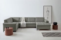 GOODproduct Wohnlandschaft »Grazzo«, hochwertige Stoffe aus recyceltem Material, Steppung im Sitzbereich, wahlweise mit Bettfunktion und Bettkasten