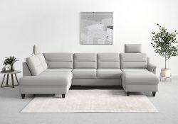 sit&more Wohnlandschaft »Farö«, inklusive Federkern, mit wengefarbenen Füssen, wahlweise mit Bettfunktion und Bettkasten
