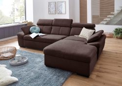 exxpo - sofa fashion Ecksofa, inklusive Kopfteil- und Armteilverstellung, wahlweise mit Bettfunktion