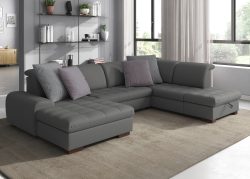 sit&more Wohnlandschaft, wahlweise mit Bettfunktion, Bettkasten und Kopfteilverstellung, auch erhältlich in dem besonders leicht mit Wasser zu reinigendem 