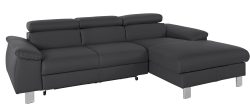 COTTA Ecksofa »Komaris«, mit Kopf- bzw. Rückenverstellung, wahlweise mit Bettfunktion, Bettkasten und RGB-LED-Beleuchtung