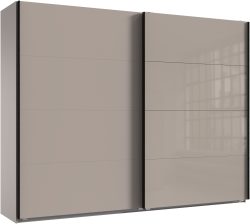 Schwebetürenschrank MIDNIGHT beige 3 Türen