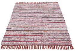 carpetfine Teppich »Kelim Chindi«, rechteckig, 6 mm Höhe, Flachgewebe Wendeteppich mit Fransen, Wohnzimmer