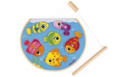 Janod Angel-Puzzle FISCHGLAS 6-teilig aus Holz