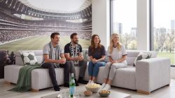 exxpo - sofa fashion Ecksofa »Elianos, hoher Sitzkomfort, aufwendige Kreuzsteppung im Sitz, L-Form« Kopfteile & Sitztiefe verstellbar, mit Bettfunktion