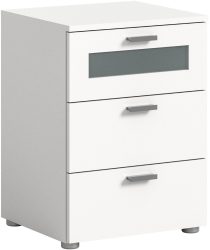 INOSIGN Nachtkonsole »Onex, Breite 45 cm, mit Glasfront im Schubkasten,vielseitig einsetzbar«, in verschiedenen Farben, Nachttisch, Nachtschrank