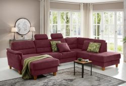 Home affaire Wohnlandschaft »Palmera«, Federkern, wahlweise mit Bettfunktion und mit/ohne Stauraum