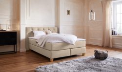 Guido Maria Kretschmer Home&Living Boxspringbett »Harmones«, in 3 Breiten, 3 Matratzenarten, Härtegrad auch im Mix mit je 1 Matratze in H2 und H3, incl. Topper