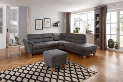 Home affaire Ecksofa »Soleo«, komfortabel durch Trapezecke mit Relaxfunktion, auch mit Bettfunktion und Stauraum, Federkern