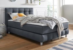 andas Boxspringbett »Salo XXL«, in Samtoptik oder Struktur, 6 Breiten in Überlänge 220cm, 4 Härtegrade