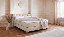 Guido Maria Kretschmer Home&Living Boxspringbett »Harmones«, in 3 Breiten, 3 Matratzenarten, Härtegrad auch im Mix mit je 1 Matratze in H2 und H3, incl. Topper