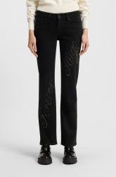 HUGO Blue Slim-fit-Jeans »Gamera« mit Strass-Logo vorn