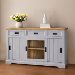 Home affaire Sideboard »Alpinist« mit 3 Schiebetüren, handgefertigt, Unika-Möbel, Breite 160 cm