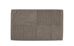 Badteppich Zone Denmark Grau Baumwolle B 80 T 50 cm