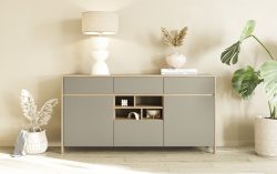 Home affaire Sideboard »Stranda, moderner Schrank, Kommode im Scandi-Style, 165 cm breit«, elegante Rahmenoptik, ausreichend Stauraum, vielseitig einsetzbar