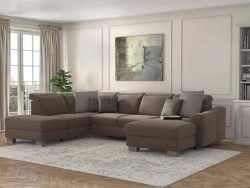 sit&more Wohnlandschaft »Durness«, mit Federkern und hochwertigen Edelstahlfüssen, wahlweise mit Kopfteilverstellung, optional mit Bettfunktion und Stauraum