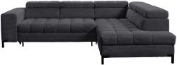 exxpo - sofa fashion Ecksofa »Bocco, hochwertige Verarbeitung, toller Sitzkomfort, bequem, L-Form« wahlweise mit Bettfunktion u. Bettkasten, inkl. Kopfteilverstellung