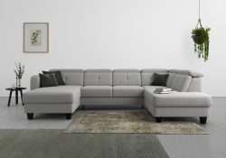 sit&more Wohnlandschaft »Bellucci«, inklusive Kopfteilverstellung und Federkern, wahlweise mit Bettfunktion und Bettkasten