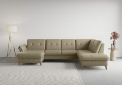 sit&more Wohnlandschaft »Göteborg«, inklusive Sitztiefenverstellung und Federkern, wahlweise mit Bettfunktion und Bettkasten