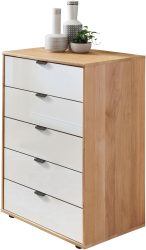 WIEMANN Schubkastenkommode »Cardiff Sideboard, Wäscheschrank, teilmassiv Erle, mit Schubladen« Glas- oder Massivholzfront, verschiedene Breiten, MADE IN GERMANY, Schubkästen inklusive Selbsteinzug und Dämpfung