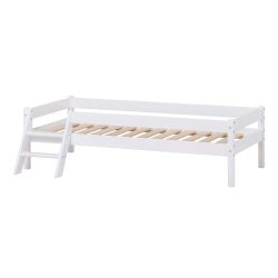 Lüttenhütt Jugendbett »ECO One«, Kinderbett mit Rausfallschutz und Leiter, 3 Farben/Matratze wählbar