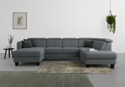 sit&more Wohnlandschaft »Bellucci«, inklusive Kopfteilverstellung und Federkern, wahlweise mit Bettfunktion und Bettkasten