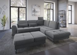 sit&more Ecksofa »Bendigo V«, inklusive Sitztiefenverstellung, Bodenfreiheit 12 cm, wahlweise in 2 unterschiedlichen Fussfarben