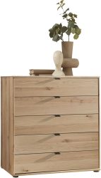 WIEMANN Schubkastenkommode »Cardiff Sideboard, Wäscheschrank, teilmassiv Bianco-Eiche, Schubladen« Glas- oder Massivholzfront, verschiedene Breiten, MADE IN GERMANY, Schubkästen inklusive Selbsteinzug und Dämpfung
