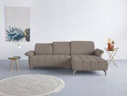 INOSIGN Ecksofa »Fresh«, Federkern, wahlweise mit Kopfteilverstellung, Armteilverstellung und mit motorischem Vorziehsitz, Bezug Olympia SOFT CELAN: leicht mit Wasser zu reinigen